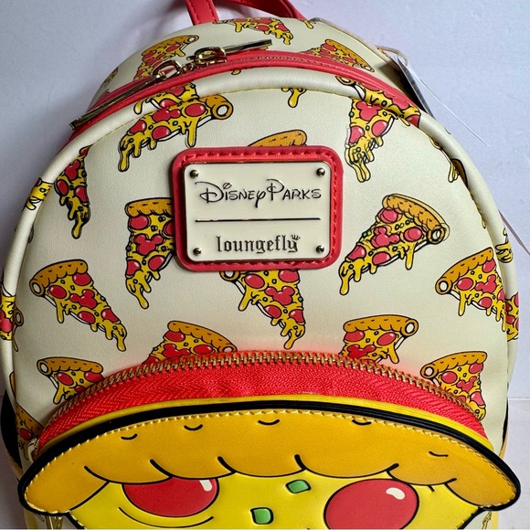 NWT. Disney Mickey Mouse Pizza Loungefly Mini Backpack – Disney Eats. - Picture 2 of 13